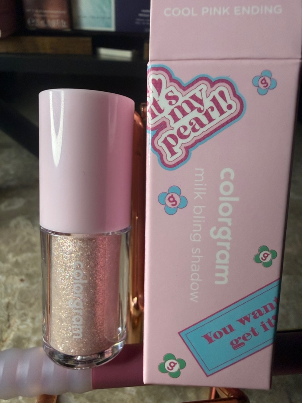 🌷5-$25🌷Colorgram Milk Bling Shadow - Shimmery Pink Pearl